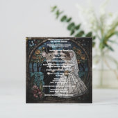 Schattige huwelijkspaar kaart (Staand voorkant)