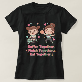Schattige Hybride Atleet Lijden Samen Finishen Sam T-shirt