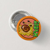 Schattige HYPE! Snail Emote Ronde Button 3,2 Cm (Voorkant /achterkant)