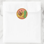 Schattige HYPE! Snail Emote Ronde Sticker (Tas)