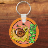 Schattige HYPE! Snail Emote Sleutelhanger (Voorkant)