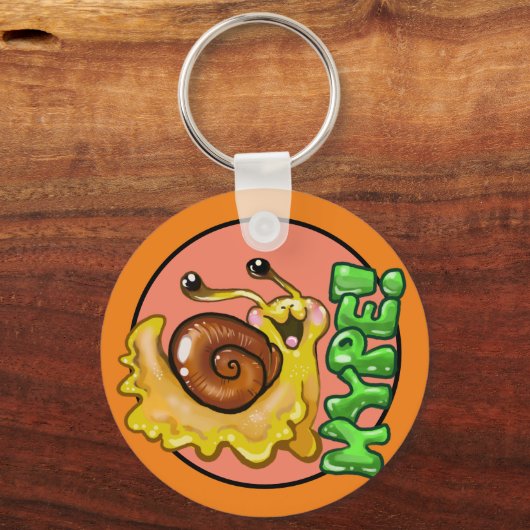 Schattige HYPE! Snail Emote Sleutelhanger (Voorkant)