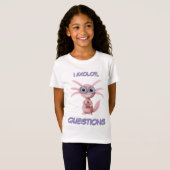 Schattige I Axolotl Vragen Meisje T-shirt (Voorkant volledig)