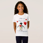 Schattige I Heart Pinguins Dierenliefhebber Baby-p T-shirt (Voorkant volledig)