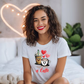 Schattige I LOVE YOU a Latte Coffee T-shirt