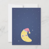 Schattige I Love You to the Moon & Back Baby showe Kaart (Achterkant)