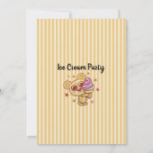 Schattige Ice Cream Beer 4e verjaardag van kindere (Achterkant)