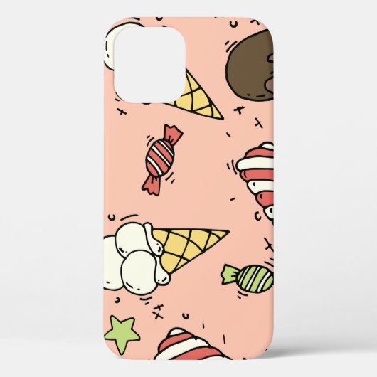 Schattige Ice Cream & Lollipops: Naadloos Case-Mate iPhone Case (Achterkant)