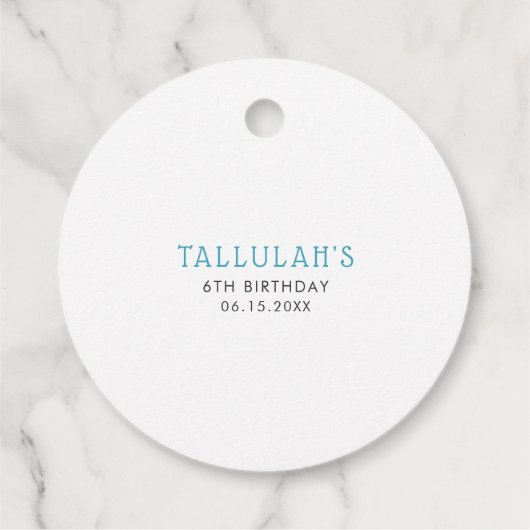 Schattige Ice Cream Thema Verjaardagsfeest Bedankjes Labels (Achterkant)