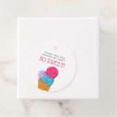 Schattige Ice Cream Thema Verjaardagsfeest Bedankjes Labels (In situ)