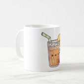Schattige Iced Lemon Tea Drink Koffiemok (Voorkant links)