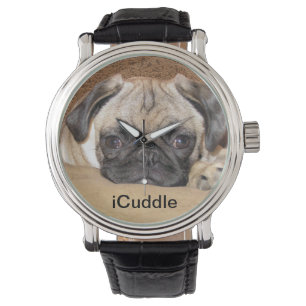 Schattige iCuddle Pug Puppy Horloge