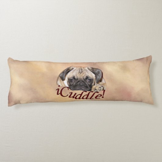 Schattige iCuddle Pug Puppy Lichaamskussen (Achterkant)