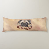 Schattige iCuddle Pug Puppy Lichaamskussen (Voorkant)