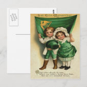 Schattige Iers echtpaar St Patrick's Day Kaart (Voorkant / Achterkant)