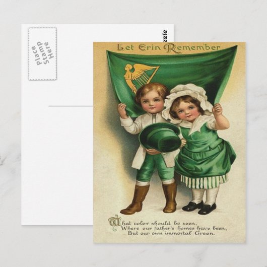  Schattige Iers echtpaar St Patrick's Day Kaart (Voorkant / Achterkant)