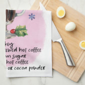 Schattige Iers Koffie Kerstmis Drink Recept Theedoek (Quarter Fold)