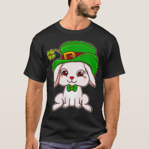 Schattige Iers Konijnenkonijn in Bow Stropdas Funn T-shirt