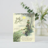 Schattige Iers koppel Shamrock Sun Briefkaart (Staand voorkant)
