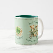 Schattige Iers Teddy Bear Mok Bikes - Geweldige da (Voorkant rechts)