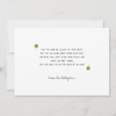 Schattige Ierse kabouters Aangepaste St. Patrick's Feestdagenkaart (Achterkant)