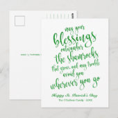 Schattige Ierse Zegen met Glitters St. Patrick's D Briefkaart (Voorkant / Achterkant)