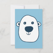 Schattige ijsbeer "Bedankt voor je coolheid" Bedan Bedankkaart (Achterkant)