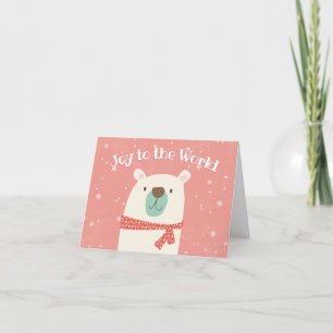 Schattige Ijsbeer Kerst Feestdagen Kaart