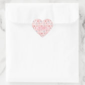 Schattige IJsbeer Kerstmis Hart Sticker (Tas)