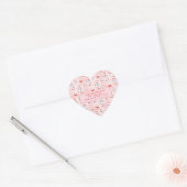 Schattige IJsbeer Kerstmis Hart Sticker (Envelop)