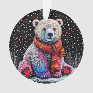 Schattige ijsbeer ornament