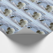 Schattige Ijsbeerwelp & Pinguïn Cadeaupapier (Hoek)
