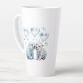 Schattige ijsberen latte mok (Linkerhoek)