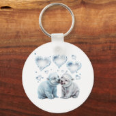 Schattige ijsberen sleutelhanger (Achterkant)