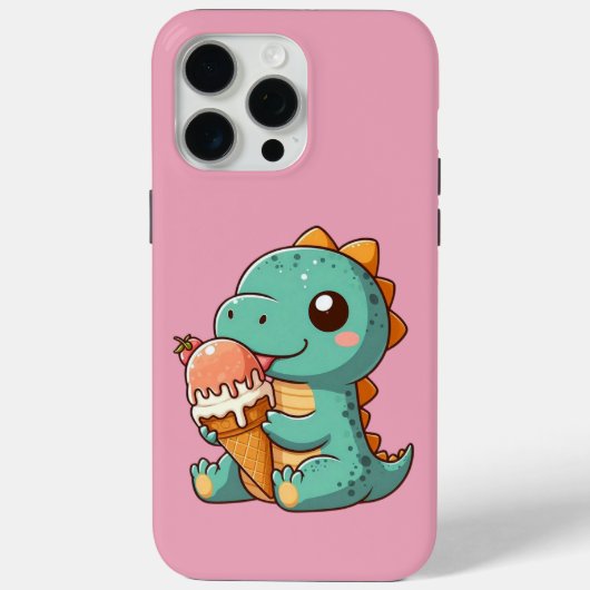Schattige ijsje eten dino Case-Mate iPhone case (Achterkant)