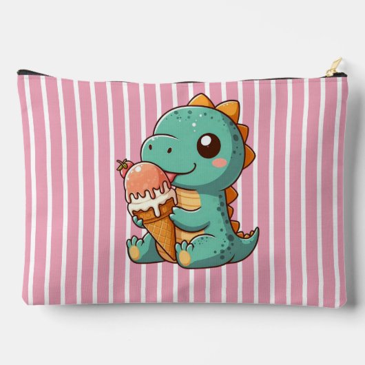 Schattige ijsje eten dino etui (Achterkant)