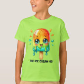 Schattige ijsje kind aanpasbaar t-shirt (Voorkant)