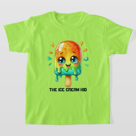 Schattige ijsje kind aanpasbaar t-shirt (Laagn)