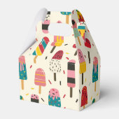 Schattige ijsje Verjaardagsfeest Bedankdoosjes (Achterkant)