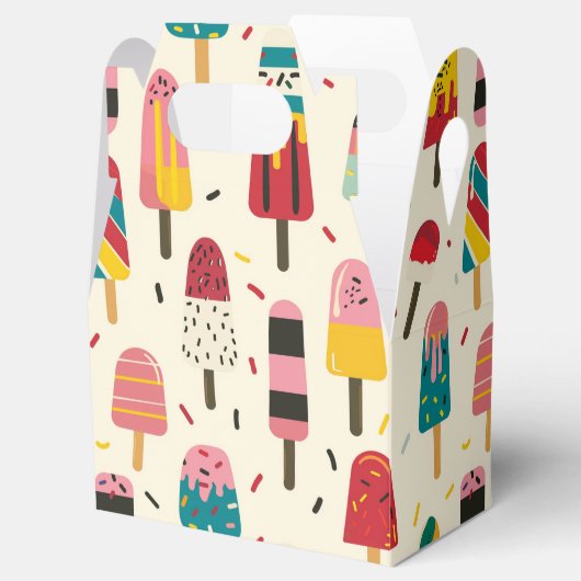 Schattige ijsje Verjaardagsfeest Bedankdoosjes (Geopend)