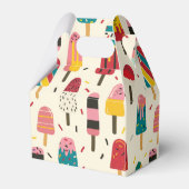 Schattige ijsje Verjaardagsfeest Bedankdoosjes (Voorkant Zijde)