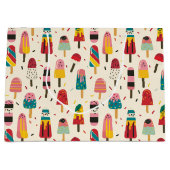 Schattige ijsje Verjaardagsfeest Groot Cadeauzakje (Voorkant)