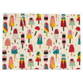 Schattige ijsje Verjaardagsfeest Groot Cadeauzakje (Achterkant)