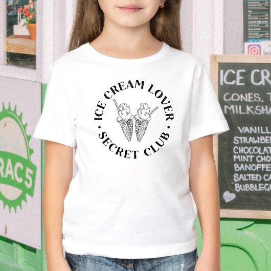 Schattige Ijsjesliefhebber Kinderen T-shirt