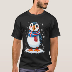 Schattige IJslandse Papegaaiduiker T-shirt