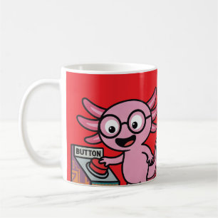 Schattige ik axolotl vragen azteek Oh nee rode kno Koffiemok