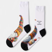 Schattige Ik ben Een Oude Gnome Verjaardag en Funn Sokken (Links)