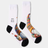 Schattige Ik ben Een Oude Gnome Verjaardag en Funn Sokken (Rechts)