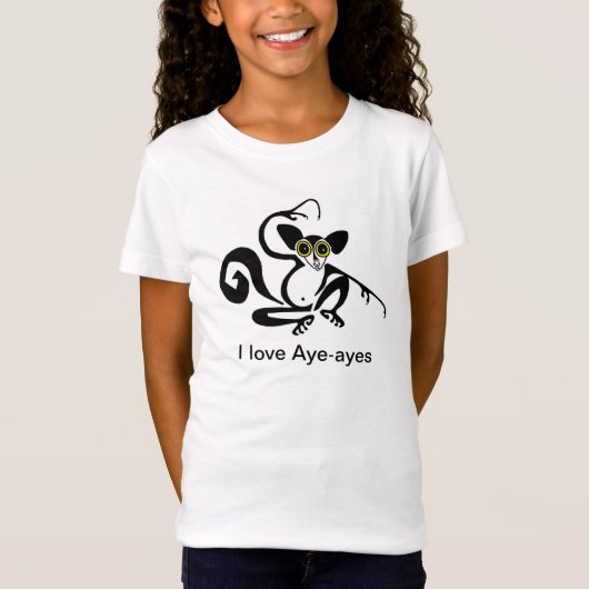Schattige Ik hou van AYE AYES - Madagaskar - Prima T-shirt (Voorkant)