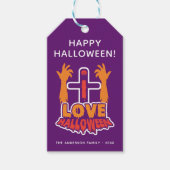 Schattige Ik hou van Halloween Party Gift Label Cadeaulabel (Voorkant)